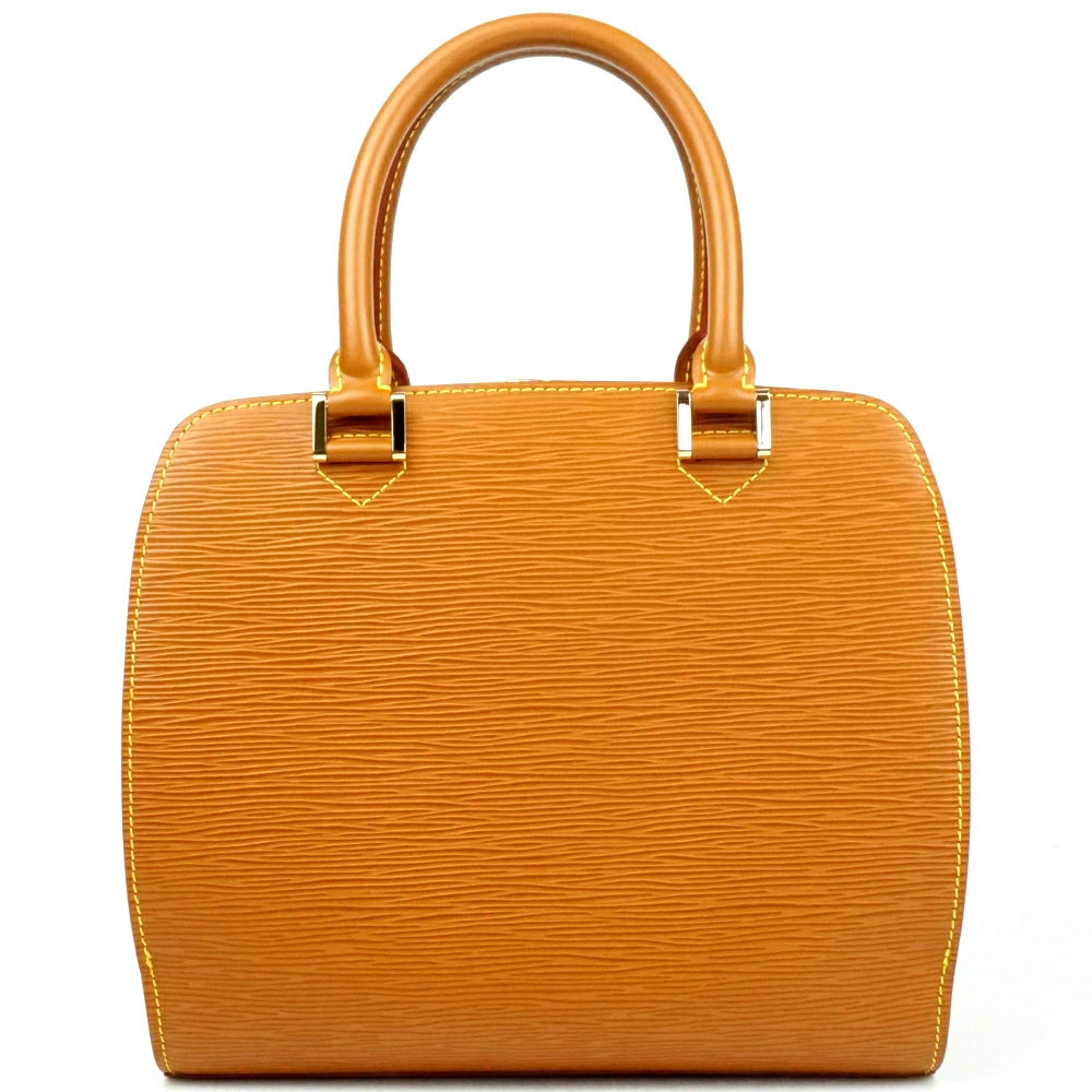 LOUIS VUITTON Pont Neuf Epi Leather Zipangu Gold Brown Handbag